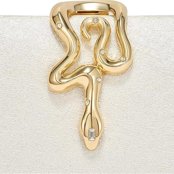 Elegant Glitter Clutch for Women – Sparkly Hard Shell Evening Purse - Picture 3 of 6